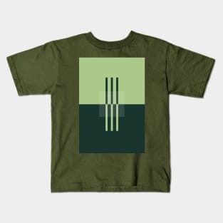 Chartreuse Abstract Minimalist Art Print Kids T-Shirt